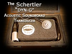 The Schertler DYN G topically applied Soundboard transducer